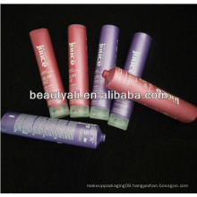 PE plastic cosmetic tube with pearlized